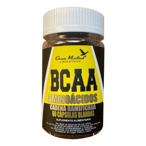 Green Medical - Bcaa Aminoácidos 60 Capsulas Sabor S/S