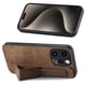thumbnail image 5 of Funda Protectora con Correa para iPhone 15 Pro Max Resistente a Golpes Marrón, 5 of 6