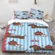 thumbnail image 1 of Dachshund Cartoon Themed Bedding Set Soft and Comfortable All-Season Duvet Cover and Pillowcase Set Ideal for Home and Bedroom Guest Room, 1 of 1