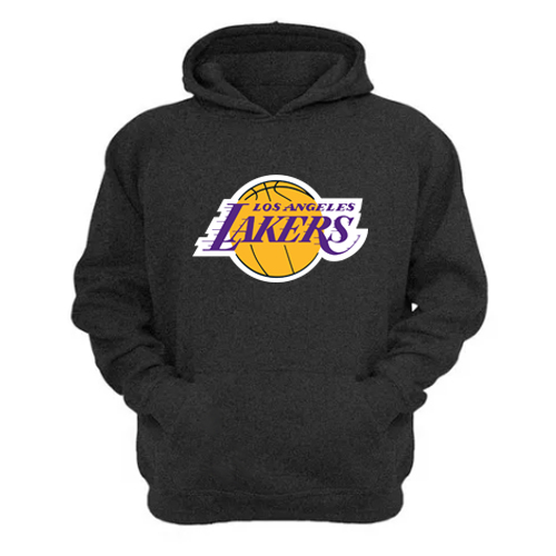 Genérico - Polerón Canguro Lakers Gris Oscuro Talla Xl Unisex