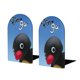 thumbnail image 1 of Pingu Sujetalibros decorativos temáticos, tope para estantería con base antideslizante, uso dual para hogar y oficina - 2 piezas, 1 of 6