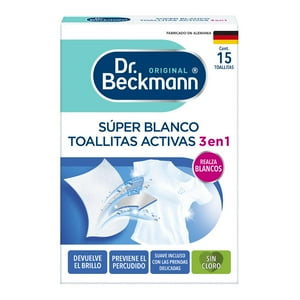 Dr Beckmann - Toallitas Súper Blanco Dr. Beckmann X15 Unid Blanco