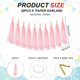 thumbnail image 2 of Uxcell 20Pcs Guirnalda de Borlas de Papel de Seda Rosa Claro 14.6 x 9.4", 2 of 6