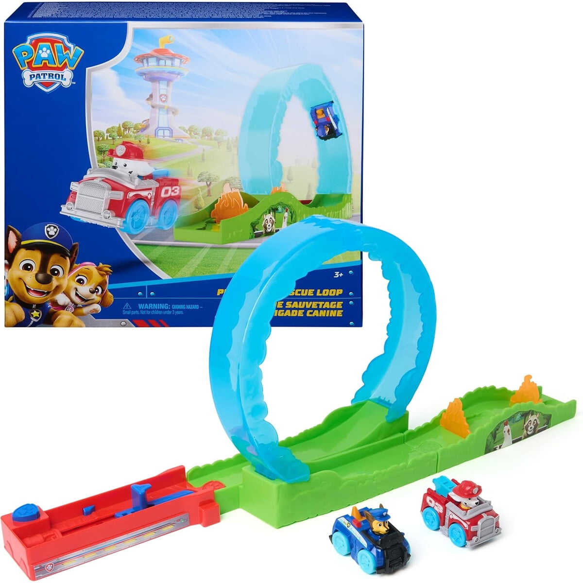 Spin Master Games - Pista Paw Patrol Pup Squad Rescue Loop Con Chase