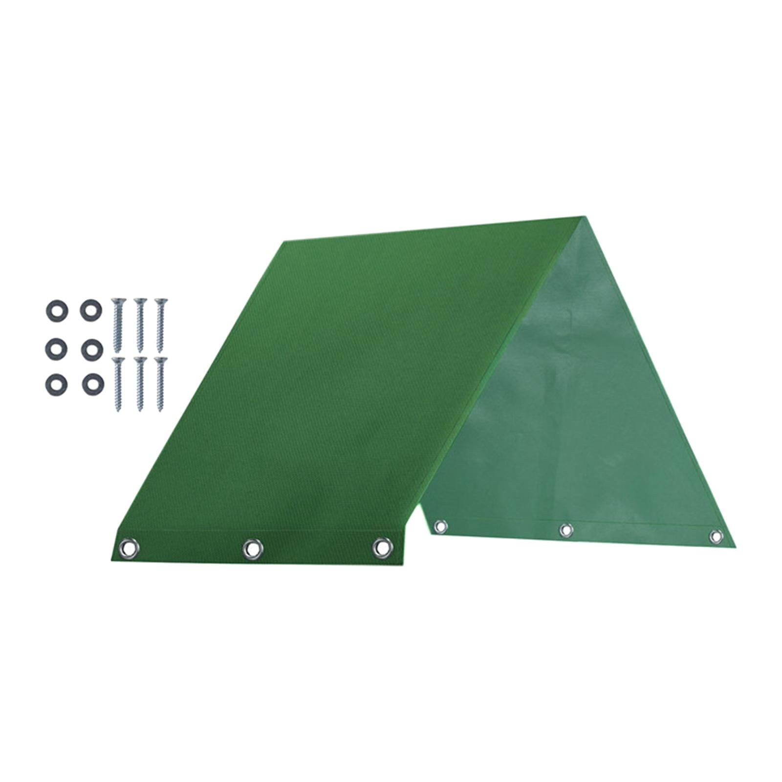 Magideal - Columpio De Techo Para Patio De Juegos, Lona De Repuesto A Prueba De Viento, Reutilizable, Fácil Instalación, 228x109cm, Cubierta Protectora De Colump Verde