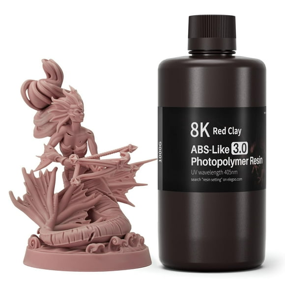 Resina ELEGOO mejorada 8K tipo ABS 3.0 1000 g para impresoras 3D