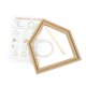 thumbnail image 2 of Aros De Bordado De Madera, Marco Fijo, Punto De Cruz, Manualidades DIY, Forma De Casa, 2 of 5