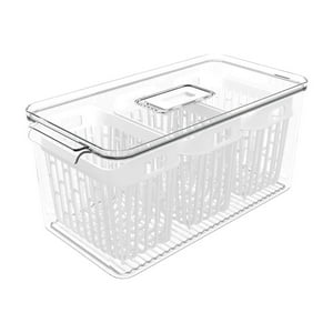 Coza - Organizador De Refrigerador Dry 6 L Con 3 Cestas Blanco