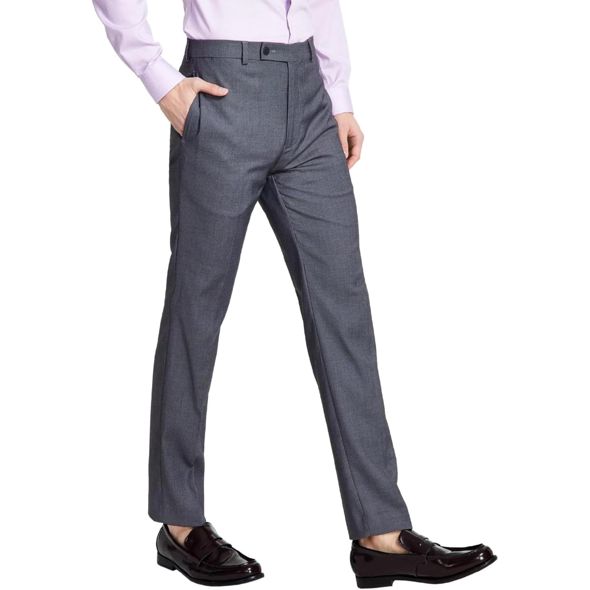 Pantalones De Vestir Calvin Klein Slim Fit Con Tela Elástica Y Resistente A Las Arrugas