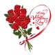 thumbnail image 5 of Etiqueta Engomada De La Ventana Del Día De San Valentín, Calcomanía Artística De Rosas Para Fiesta, Aniversario De Boda, Estilo D, 5 of 5