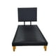 thumbnail image 1 of Cama Europea De Plaza Lino Negro, 1 of 3