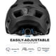 thumbnail image 3 of Casco de bicicleta BATFOX LA303 para hombres, mujeres, adultos y jóvenes, color negro, 3 of 8