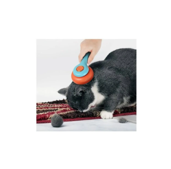 Genérico - Cepillo Para Gatos O Perros Con Expulsador De Pelo