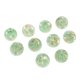 thumbnail image 4 of 10pcs perlas de papel de oro de cristal de murano cuentas redondas para joyería que hace verde, 4 of 5