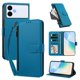 thumbnail image 2 of Funda con Billetera para [Samsung Galaxy S26 Edge] con Bolsillo Zipper y Tarjetero Azul lago, 2 of 6