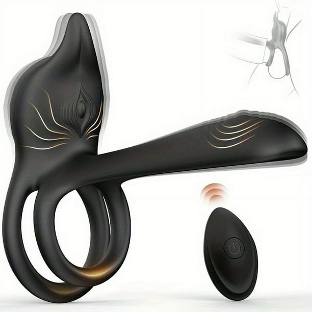 1pc Vibrating Cock Ring, 3 In 1 Penis Ring Vibrator With 10 Vibration Modes G-Spot & Clitoral Stimulator, Silicone Adult Sex Toy Erection Couples Vibrator With Remote Control For Couples Sex Toys