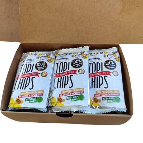 Nutramore - Topichips Coco | Topinambur + Coco Caja 12 Unidades