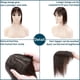 thumbnail image 2 of Loveternal 100% Cabello Humano Real Toppers con Flequillo para Mujer 16 Pulgadas (Castaño Oscuro), 2 of 7