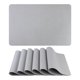 thumbnail image 1 of REGALWOVEN Juego de 6 Manteles Individuales Sólidos para Decoración de Mesa de Comedor de Cocina Manteles Lavables Mantel Limpiable Gris 18*12in, 1 of 7