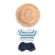 thumbnail image 1 of Suéter De Rayas Con Pantalones Y Sombrero Para Muñecas De Moda De 3 Piezas, Accesorios Para Muñecas De 15 A 17 Cm, Jeans, 1 of 3