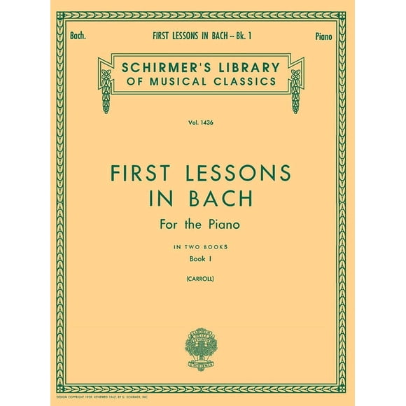 Partituras G. Schirmer, Inc. – Libro 1 para piano