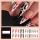 thumbnail image 2 of 4 Packs (96 Pcs) Press On Nails, Halloween Horror Grimace Blood Drop With Design, Mixed Fake Nails Long Almond/Coffin Glue On Nails Set With Adhesive Tabs Nails File For Women, 2 of 2
