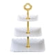 thumbnail image 5 of Soporte Multiusos para Pasteles, Bandeja para Servir Dulces, Estante para Aperitivos, de , Soporte para Cupcakes de Tres Niveles , blanco, 5 of 5