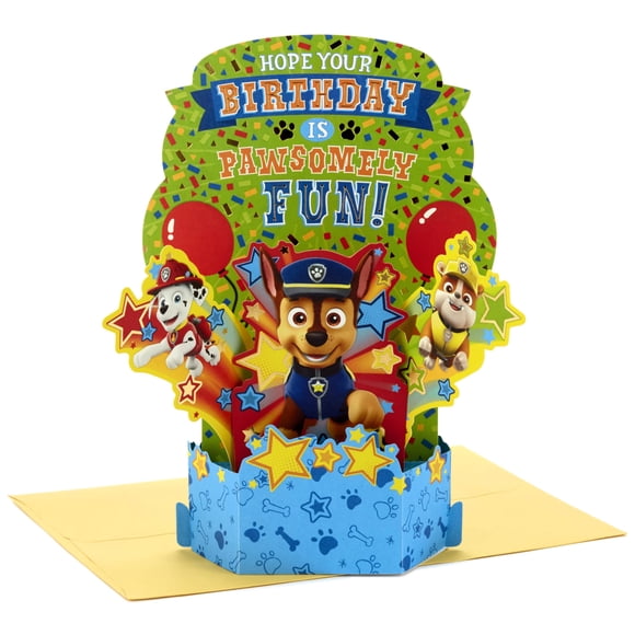 Tarjeta de Cumpleaños Hallmark Paw Patrol Pop‑up 15 × 23 cm