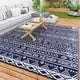 thumbnail image 1 of Alfombra de exterior Outsunny, impermeable, 240 cm x 300 cm, azul y blanco, 1 of 9