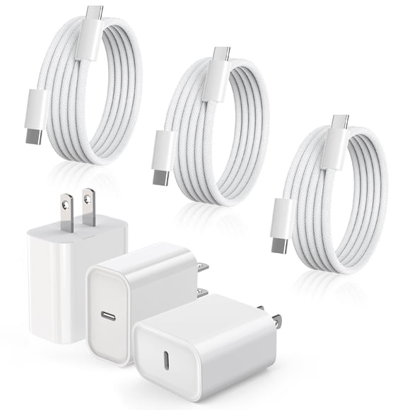 Cargador USB‑C Vagavo 20W Pack de 3 + Cables