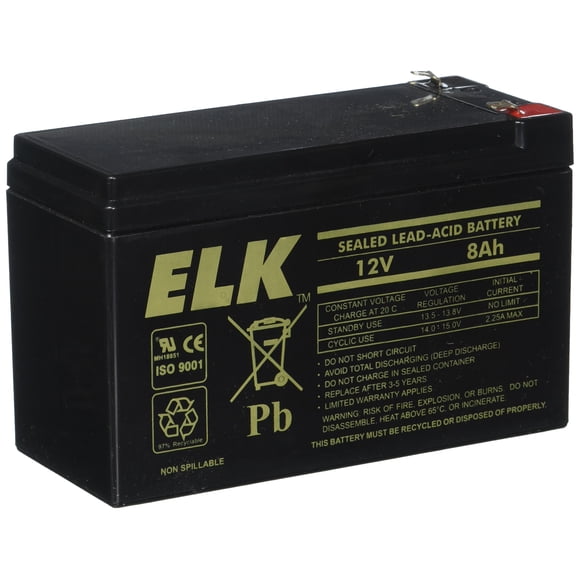 Batería ELK 1280 Plomo ácido 12V-8.0Ah