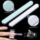 thumbnail image 3 of Juego de 120 moldes dobles para uñas, moldes de extensión para uñas de gel, moldes de gel tipo ataúd para uñas acrílicas UV transparentes con escala de 12 tamaños y pinzas para uñas, pincel de gel, pu, 3 of 8