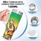 thumbnail image 5 of Vaso Térmico de Acero Inoxidable Desmarcar Madagascar con Asa 40 oz, 5 of 6