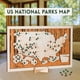 thumbnail image 2 of Mapa de Viaje de TWO DREAMERS EE. UU. con Chinchetas y Pegatinas, 2 of 9