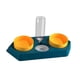 thumbnail image 4 of Cuencos De Puntos Con Dispensador De Agua Juego De Tazones De Comida Húmeda Y Seca Comedero Para Mascotas Bebedero Tres Azul, 4 of 5