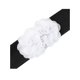 thumbnail image 2 of Cinturón Ancho Elástico para Mujer INSPIRE CHIC, Corsé Elástico de Doble Flor Grande, Dulce Elegante Casual para Vestido 68x6cm (LxW) Blanco, 2 of 6