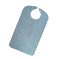 Ioensy - Baberos Para Adultos Protector De Ropa A La Hora De Comer Lavable Para Personas Mayores Hombres Mujeres Azul L