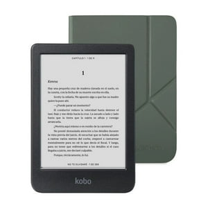 Rakuten Kobo - Lector E Reader Kobo Clara Bw Negro Con Funda Sleepcover Verde