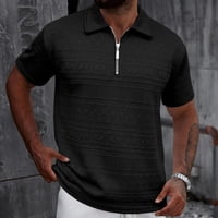 Likeshop - Polera Hombre Manga Corta Textura Suave Cierre Diseño 0287