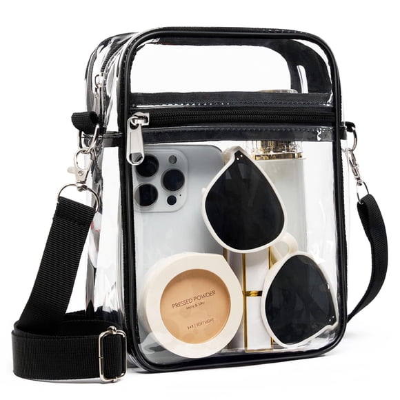 Bolso Bandolera Transparente Fibrdoo 30 × 14 × 18 cm