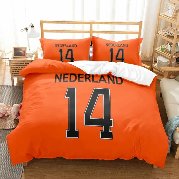National Soccer Team Core Player Number Duvet Cover Set EU Single Double King US Twin Full Queen Size Bedclothes Bedding Set