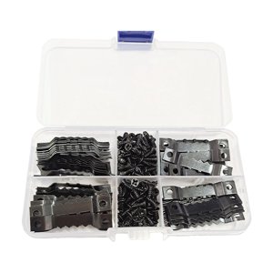 Bothyi - 100X Colgador De Cuadros Herramientas Colgantes Montaje En Pared Con Clavos Dientes De Sierra