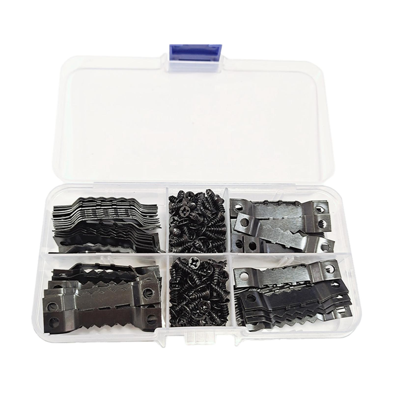 Bothyi - 100X Colgador De Cuadros Herramientas Colgantes Montaje En Pared Con Clavos Dientes De Sierra