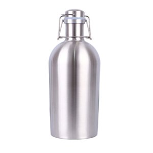 Magideal - Barril De Cerveza, Jarra De Cerveza, Barril De Cerveza, Agua Carbonatada, A Prueba De Fugas, Doble Capa, Almacenamiento Decorativo, Botella De Cerveza 2L