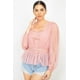 thumbnail image 4 of Top Peplum De Crochet De Malla Transparente S, 4 of 22