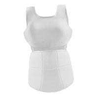 Magideal - Protector De Pecho Para Karate Mujeres Chaleco Protector Deportivo Abdominal Ergonómico Transpirable Poliéster Adecuado Para Entrenamiento Boxeo Gimna L