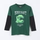 thumbnail image 1 of Polera Doble Manga Niño Creeper Verde Minecraft, 1 of 3
