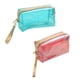 thumbnail image 1 of Bolsa de cosméticos transparente de 2 piezas, bolsa de aseo portátil, bolsa de almacenamiento de viaje, 1 of 5