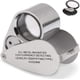 thumbnail image 1 of Lupa de bucle de joyería iluminada de metal 40X, lupa con luz LED, lupa de bolsillo plegable para joyeros, para detectar moneda, identificar tipos de joyeros, lupa, 1 of 7