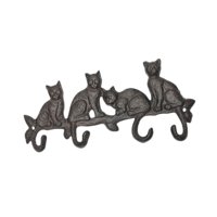 Magideal - Decoración Del Soporte De Llave De Hierro Fundido Decoración De La Pared Mural Retro Craft Hanger Rack Hanger Rack Para Sombreros De Toallas Colgantes